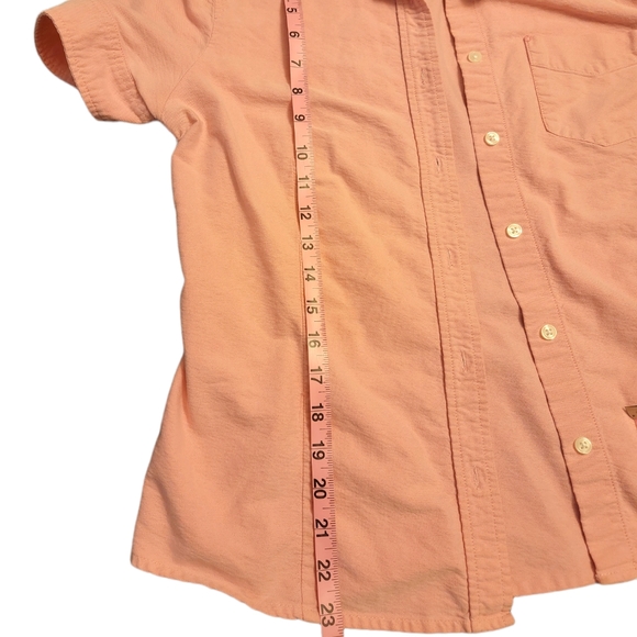 Gap pink button up short sleeve shirt - Picture 4 of 6